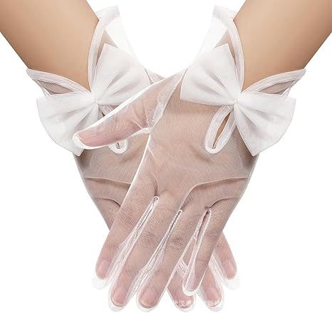 Sieviešu marles cimdi, īss stils, dekoratīvi, mežģīņu atvērtas plaukstas locītavām, caurspīdīgi