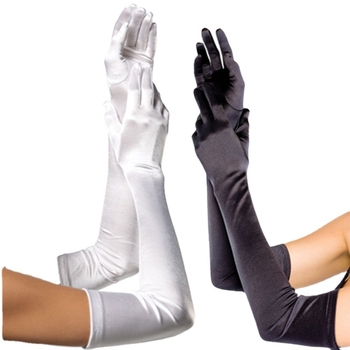 Mănuși de mireasă de lungime medie pentru femei (Decorație; Material tricotat; Toate anotimpurile; Primăvara 2023)