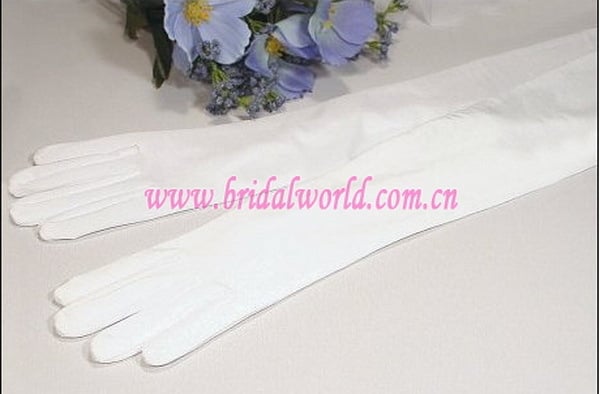 Mănuși de mireasă de lungime medie pentru femei (Decorație; Material tricotat; Toate anotimpurile; Primăvara 2023)