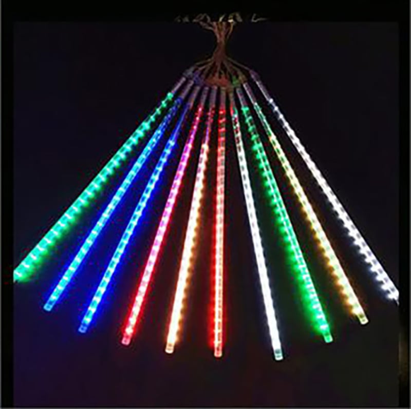 Șir de lumini LED ploaie de meteori – exterior IP65, 220V, durată de viață 10.000 h, carcasă PVC