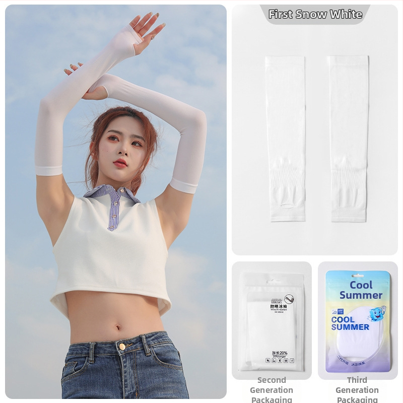 UV ръкави за защита от слънце с Ice Silk плат, нейлонова тъкан, 81–95% нейлон съдържание, пролет 2025, модерен градски стил