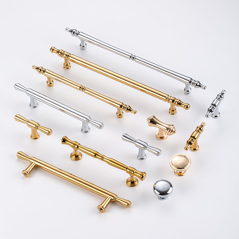 Skapja un garderobes durvju rokturis, modelis 3666, cinka sakausējums, elektroplatinga pārklājums, itāļu minimālisma stils, vienas atvēruma montāža