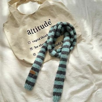 Pleteni šal, korejski stil Y2K, unisex, japanskog tankog dizajna, poliestersko vlakno, proljeće, izdanje ljeto 2021