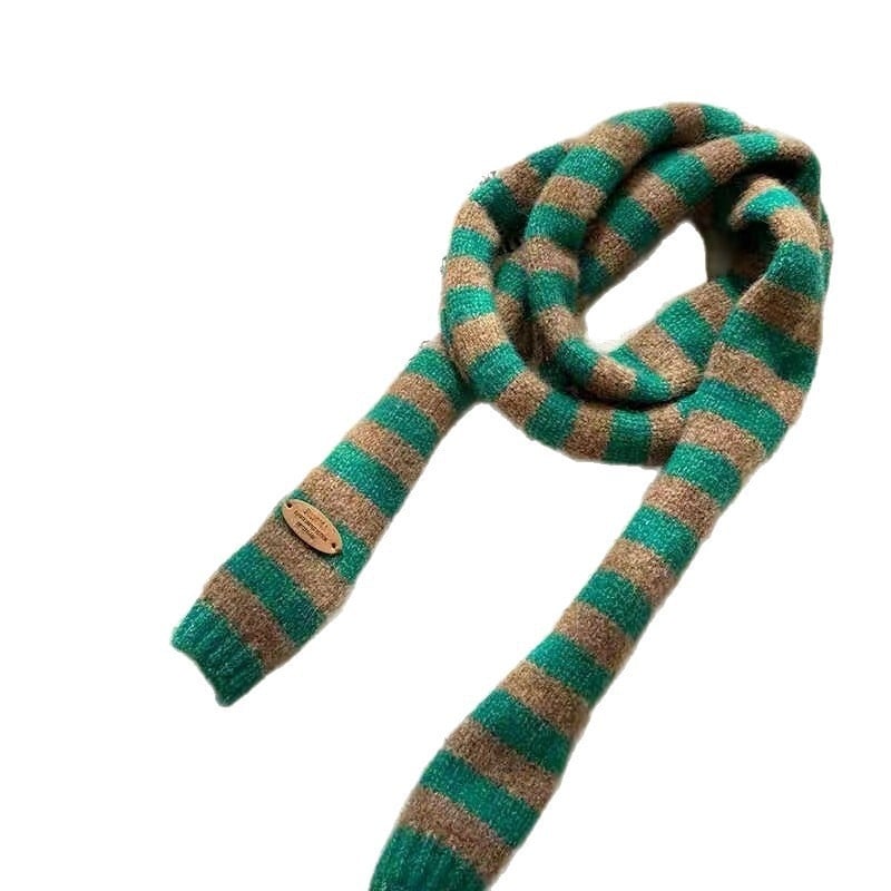 Pleteni šal, korejski stil Y2K, unisex, japanskog tankog dizajna, poliestersko vlakno, proljeće, izdanje ljeto 2021