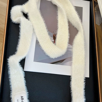 Garš, šaurs šalle meitenēm — Eiropas un Amerikas dizains, vilnas šalle aksesuārs ziemai, palaists 2021. gada vasarā