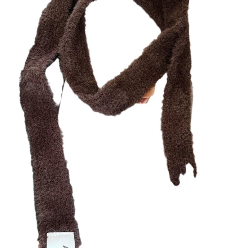 Garš, šaurs šalle meitenēm — Eiropas un Amerikas dizains, vilnas šalle aksesuārs ziemai, palaists 2021. gada vasarā