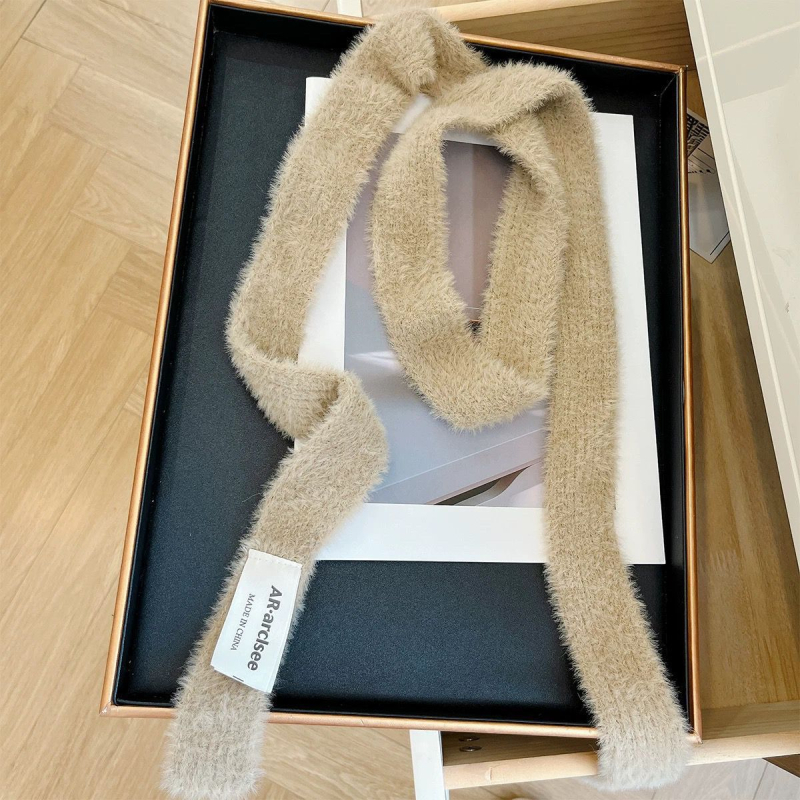 Garš, šaurs šalle meitenēm — Eiropas un Amerikas dizains, vilnas šalle aksesuārs ziemai, palaists 2021. gada vasarā