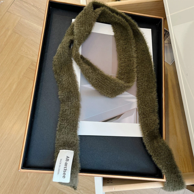 Garš, šaurs šalle meitenēm — Eiropas un Amerikas dizains, vilnas šalle aksesuārs ziemai, palaists 2021. gada vasarā