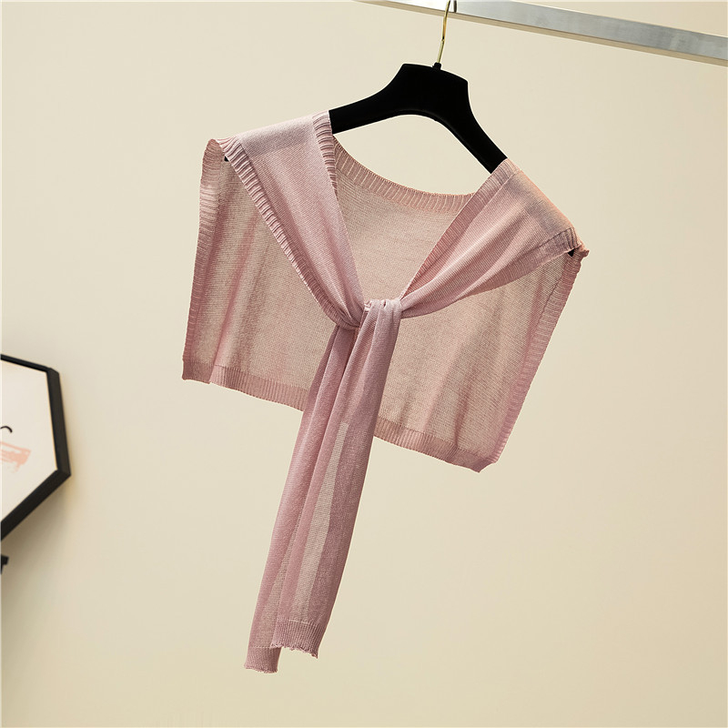 Viskozes adīts šalle ar mezglu — viegls kakla pārsegs visu gada laikam, pielāgojams