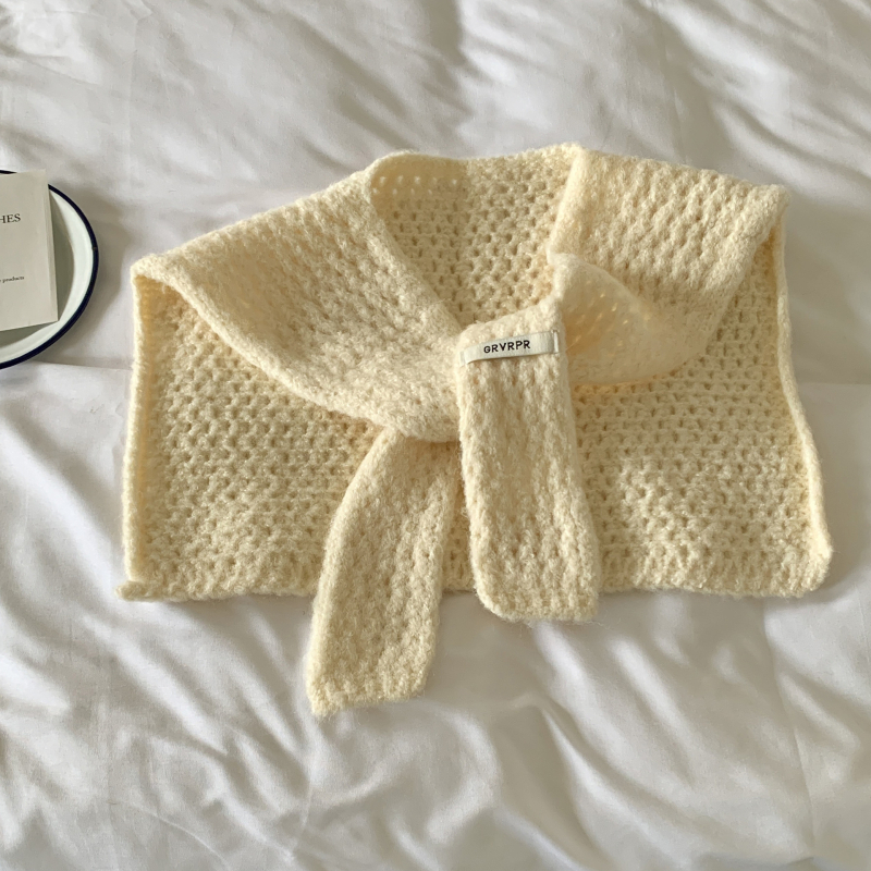 Sievietēm adīts šalle klimatizētām telpām, vienkrāsaina, korejiešu stilā, silts plecu šalle rudens un ziemai