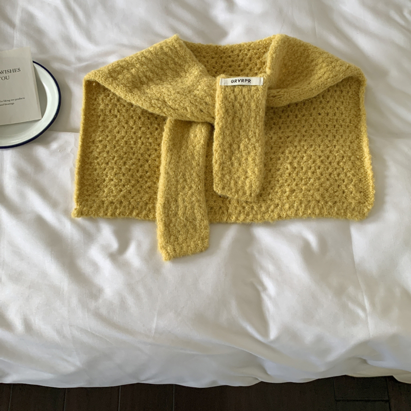 Sievietēm adīts šalle klimatizētām telpām, vienkrāsaina, korejiešu stilā, silts plecu šalle rudens un ziemai