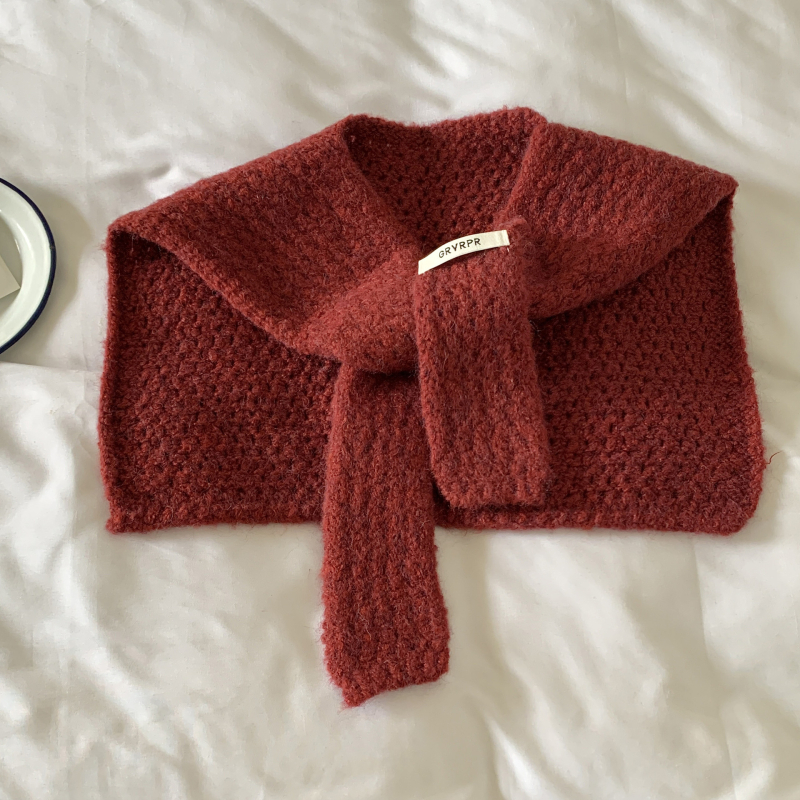 Sievietēm adīts šalle klimatizētām telpām, vienkrāsaina, korejiešu stilā, silts plecu šalle rudens un ziemai