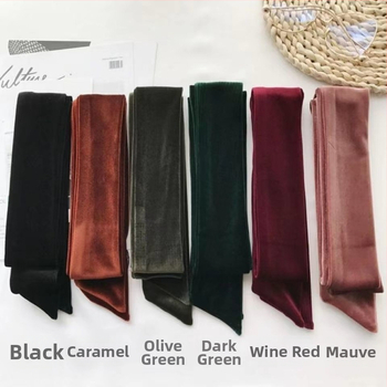 Velvētā šalles aksesuārs ar loku siksnu, plāns šalle; materiāls: velvēt/polisteris; sezona: pavasaris; izlaišanas gads: 2021