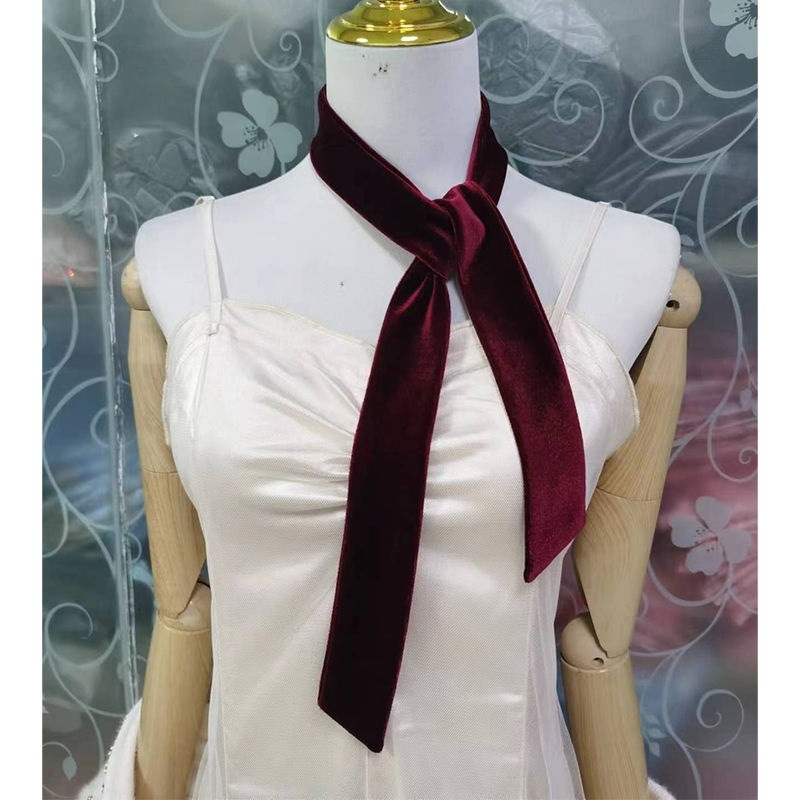 Velvētā šalles aksesuārs ar loku siksnu, plāns šalle; materiāls: velvēt/polisteris; sezona: pavasaris; izlaišanas gads: 2021