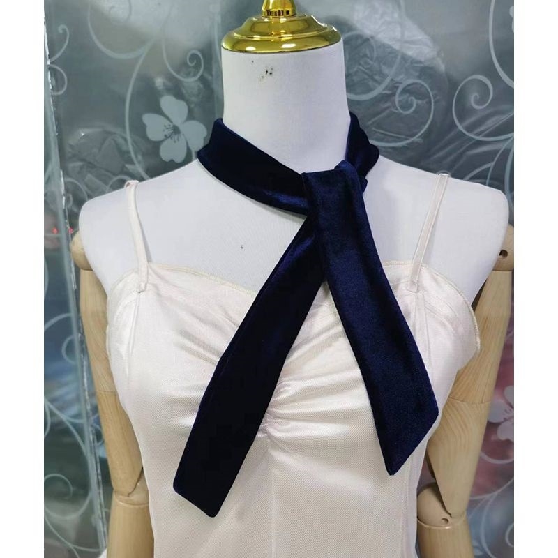 Velvētā šalles aksesuārs ar loku siksnu, plāns šalle; materiāls: velvēt/polisteris; sezona: pavasaris; izlaišanas gads: 2021