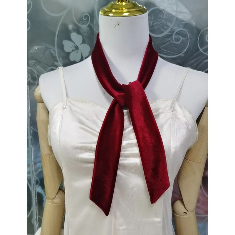 Velvētā šalles aksesuārs ar loku siksnu, plāns šalle; materiāls: velvēt/polisteris; sezona: pavasaris; izlaišanas gads: 2021