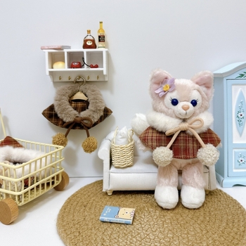 Șal din lână pentru păpuși — accesorii pentru mini haine, personalizare disponibilă; Material: lână; Sezone: toate; În stoc