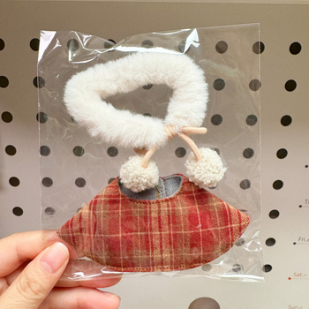 Șal din lână pentru păpuși — accesorii pentru mini haine, personalizare disponibilă; Material: lână; Sezone: toate; În stoc