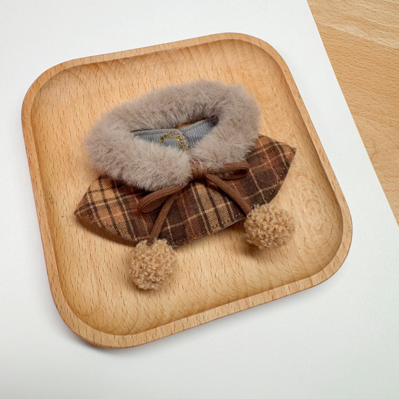 Șal din lână pentru păpuși — accesorii pentru mini haine, personalizare disponibilă; Material: lână; Sezone: toate; În stoc