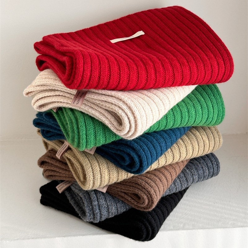 Șal unisex tricotat din cașmir, iarnă-primăvară, multifuncțional