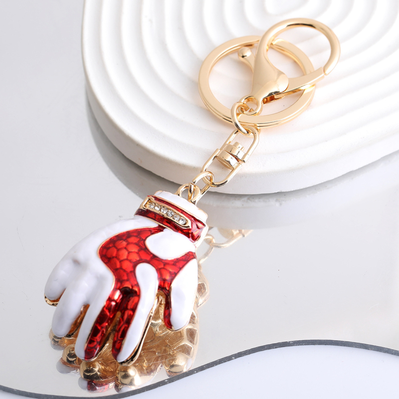 Raktų pakabukas iš cinko lydinio, futbolo tema su deimantų įdėjomis, SKIYER