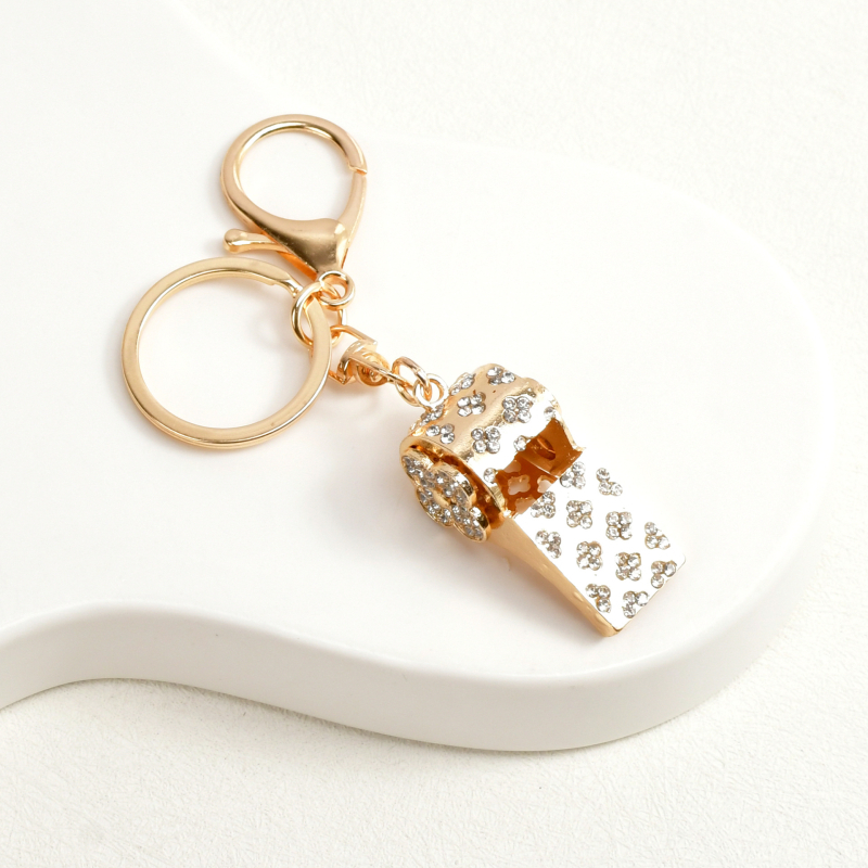 Raktų pakabukas iš cinko lydinio, futbolo tema su deimantų įdėjomis, SKIYER