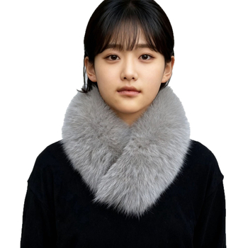 Fular din blană de vulpe cu magnet, guler din blană reală, accesoriu personalizabil pentru haine de iarnă/primăvară/toamnă, origine Hebei