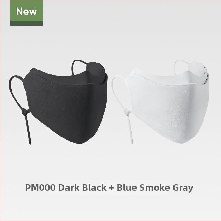 Maska ar dalītu konstrukciju, vēju izturīga un silta, no poliestera šķiedrām, ar ausu cilpiņu, ziema, universāla