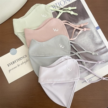 Vasaras saules aizsardzības sejas maska ar 5D trīs-dimensiju ribas atbalstu, neilons, uz auss siksniņa, universāla