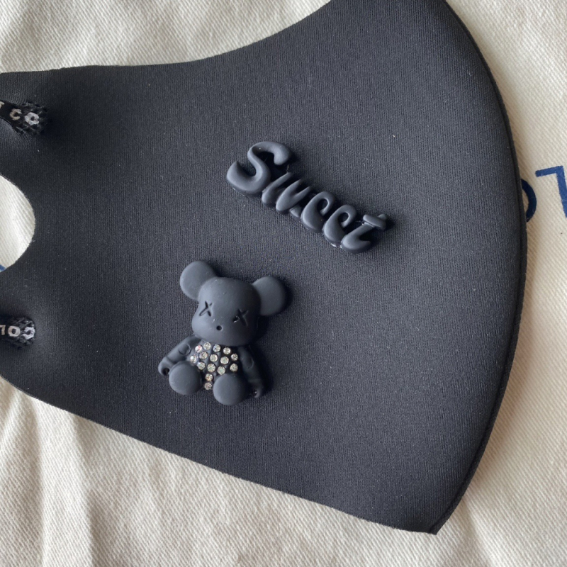 Mască pentru față pentru femei, design 3D de elev, respirabilă, rezistentă la vânt și praf, lavabilă