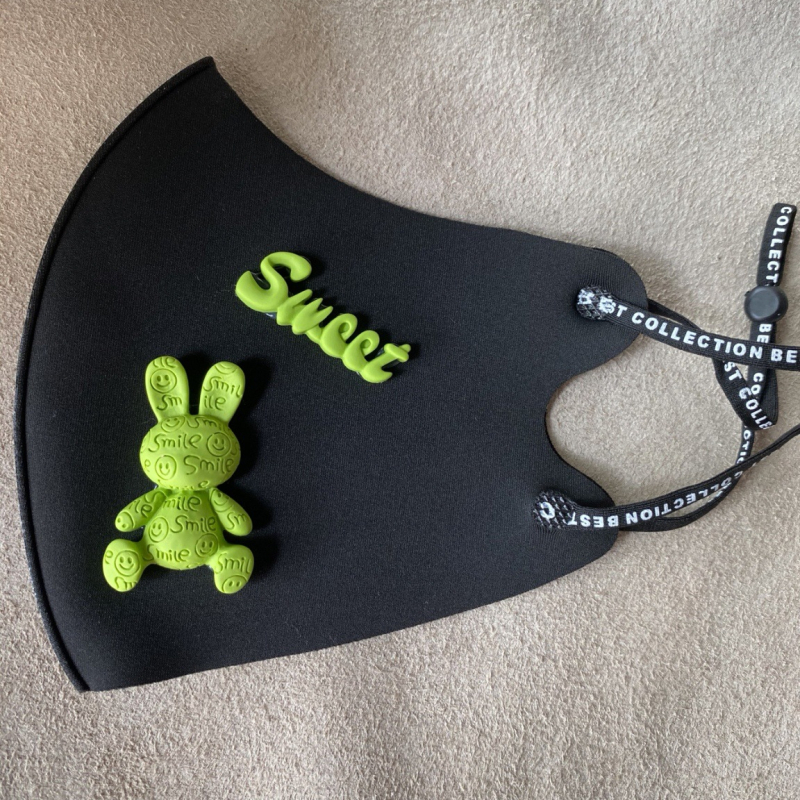 Mască pentru față pentru femei, design 3D de elev, respirabilă, rezistentă la vânt și praf, lavabilă