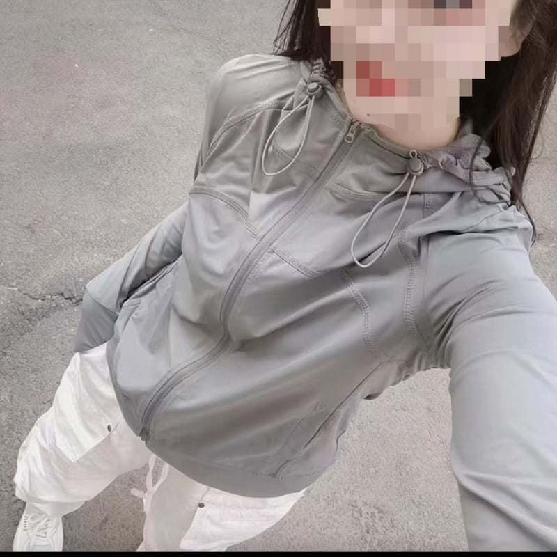 Jachetă cu glugă pentru protecție solară pentru femei, stil Harajuku, mâneci lungi, țesătură ușoară Tencel (Lyocell), UPF 30+, croială normală, vara 2025