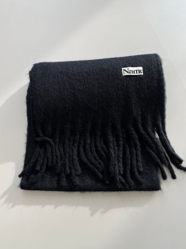 Дамски зимен шал от полиестер - топъл, удължен модел, плетен