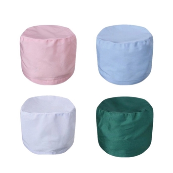 Medicīniskā cepure unisex, piemērota ārsti un māsu, kupolveida krona, īss malas, kokvilnas adīta audums, tie-dye apdare