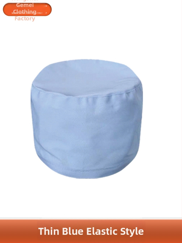 Medicīniskā cepure unisex, piemērota ārsti un māsu, kupolveida krona, īss malas, kokvilnas adīta audums, tie-dye apdare