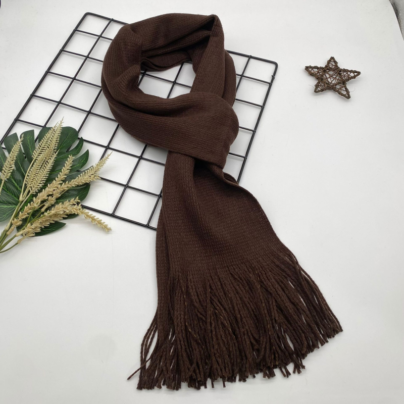 Шал от акрил, warp-knitted, зимен и топъл, прахоустойчив, 100% акрил