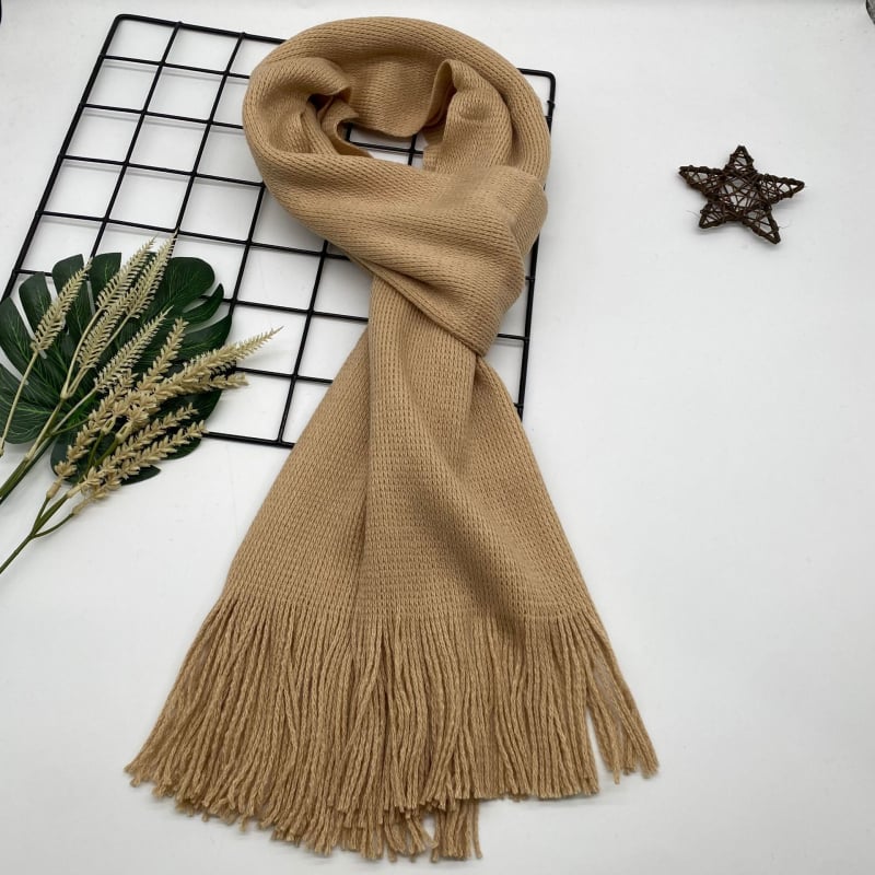 Шал от акрил, warp-knitted, зимен и топъл, прахоустойчив, 100% акрил