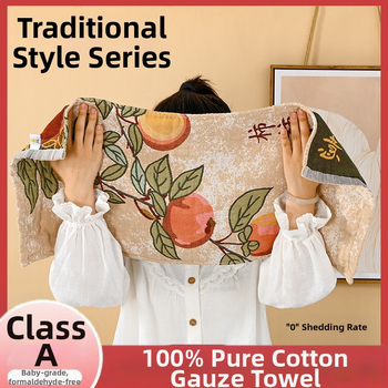 Prosop de față din bumbac 100% – țesătură Jacquard 40 pliuri, 100–120 g, pentru adulți și copii