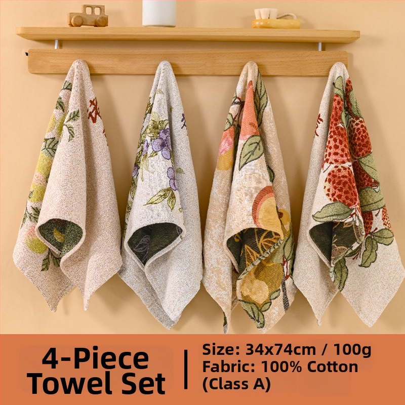 Prosop de față din bumbac 100% – țesătură Jacquard 40 pliuri, 100–120 g, pentru adulți și copii