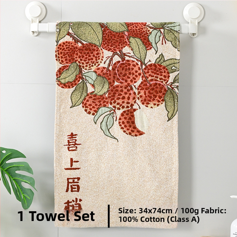 Prosop de față din bumbac 100% – țesătură Jacquard 40 pliuri, 100–120 g, pentru adulți și copii