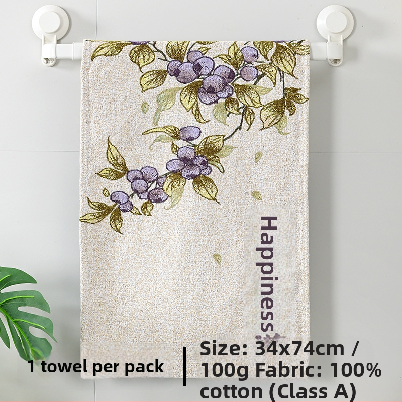 Prosop de față din bumbac 100% – țesătură Jacquard 40 pliuri, 100–120 g, pentru adulți și copii