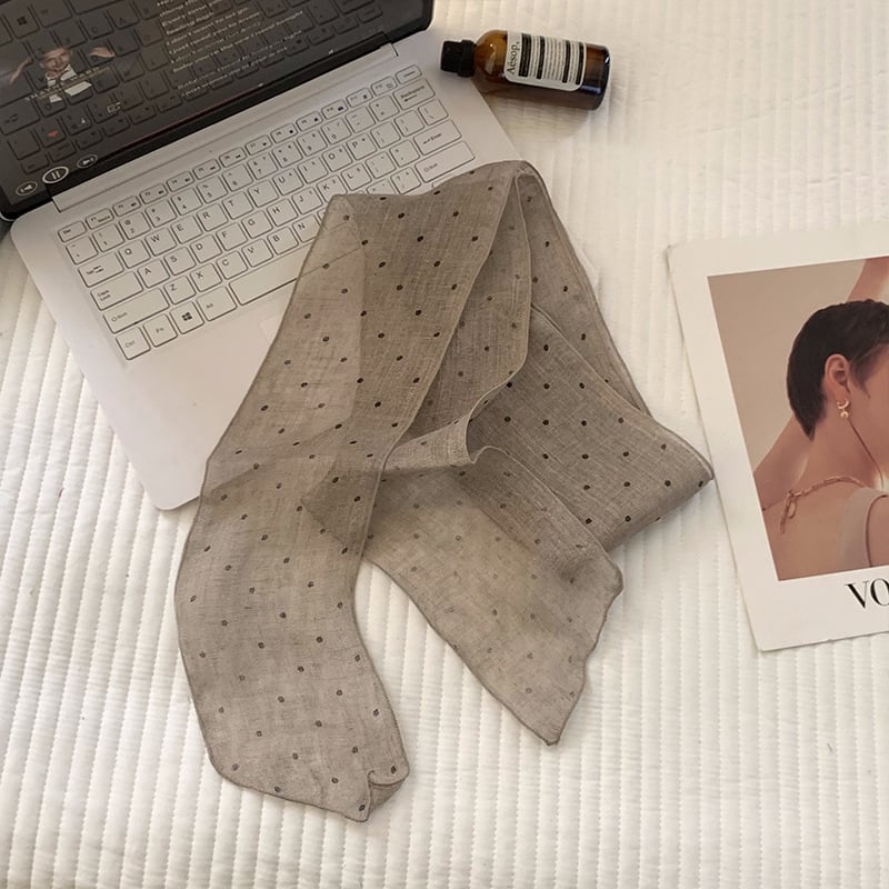 Εσάρπα καρό από βαμβάκι-λίνου, πλεκτή με ύφανση κατά μήκος, φθινοπωρινό στυλ (Ύφανση με οριζόντιες νήματα; Βαμβάκι και λίνου; Βαμβάκι; Λινό)