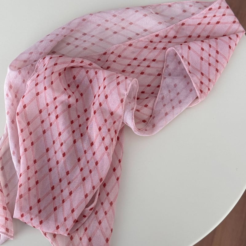 Otisnuti šal od svile, korejski stil (Ljeto; ravno tkanje; gaža; ispis; korejski stil)
