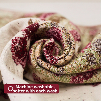 Prosop de față din bumbac 100% țesut gază, Arsof/elis, absorbant, fără scame, 80–100 g, 32 fire, jacquard