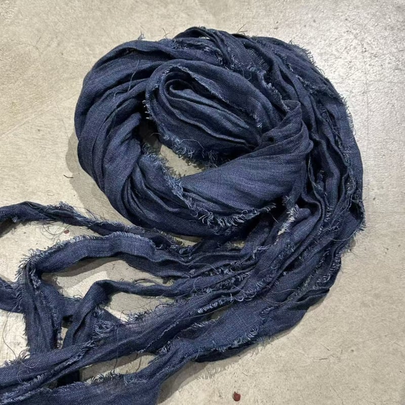 Sn233 Șal din in vopsit prin fir, cu curea — Multifuncțional, retro mix‑and‑match, pentru iarnă și toamnă, lansare toamnă 2025