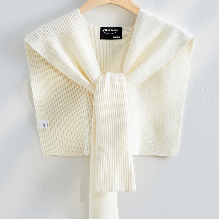 Σάλι γραφείου, μονόχρωμο, γυναικείο πλεκτό κάλυμμα ώμων (Υλικό: ακρυλικό νήμα/τεχνητή μαλλί; Φύλο: Γυναίκες; Εποχή: Φθινόπωρο)