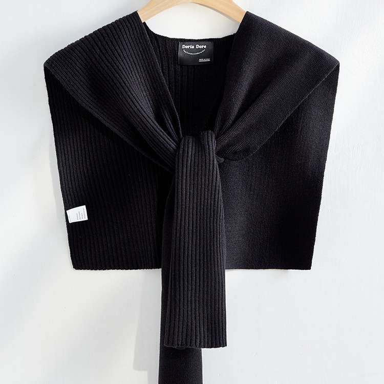 Σάλι γραφείου, μονόχρωμο, γυναικείο πλεκτό κάλυμμα ώμων (Υλικό: ακρυλικό νήμα/τεχνητή μαλλί; Φύλο: Γυναίκες; Εποχή: Φθινόπωρο)