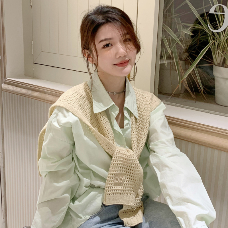 Pleteni šal za žene – dekorativni dodatak, stil japanski i korejski sladak, produžen; Materijal: pletenina; Način tkanja: warp knitting; Uzorak: razne opcije