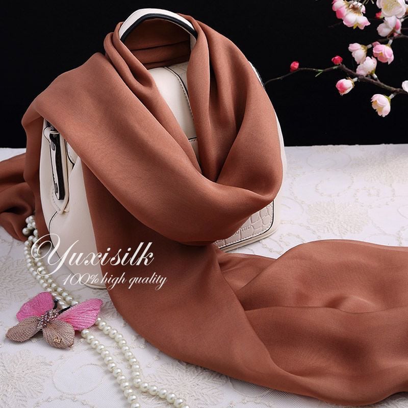 Šal od svile Mulberry, jednostavna tkanina, sladak vilinski stil za proljeće