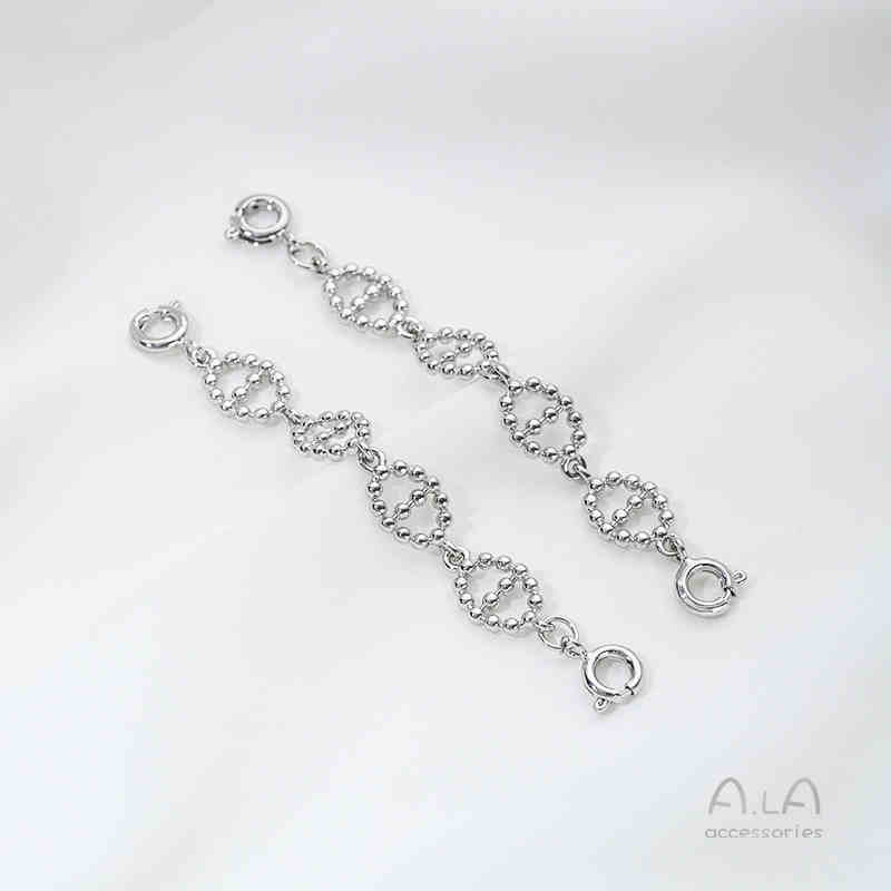 Produžna ogrlica s japanskim lancem, dvostruko kopčanje, pozlaćeni legirani materijal, originalni dizajn, dodatak za ogrlicu s perlama